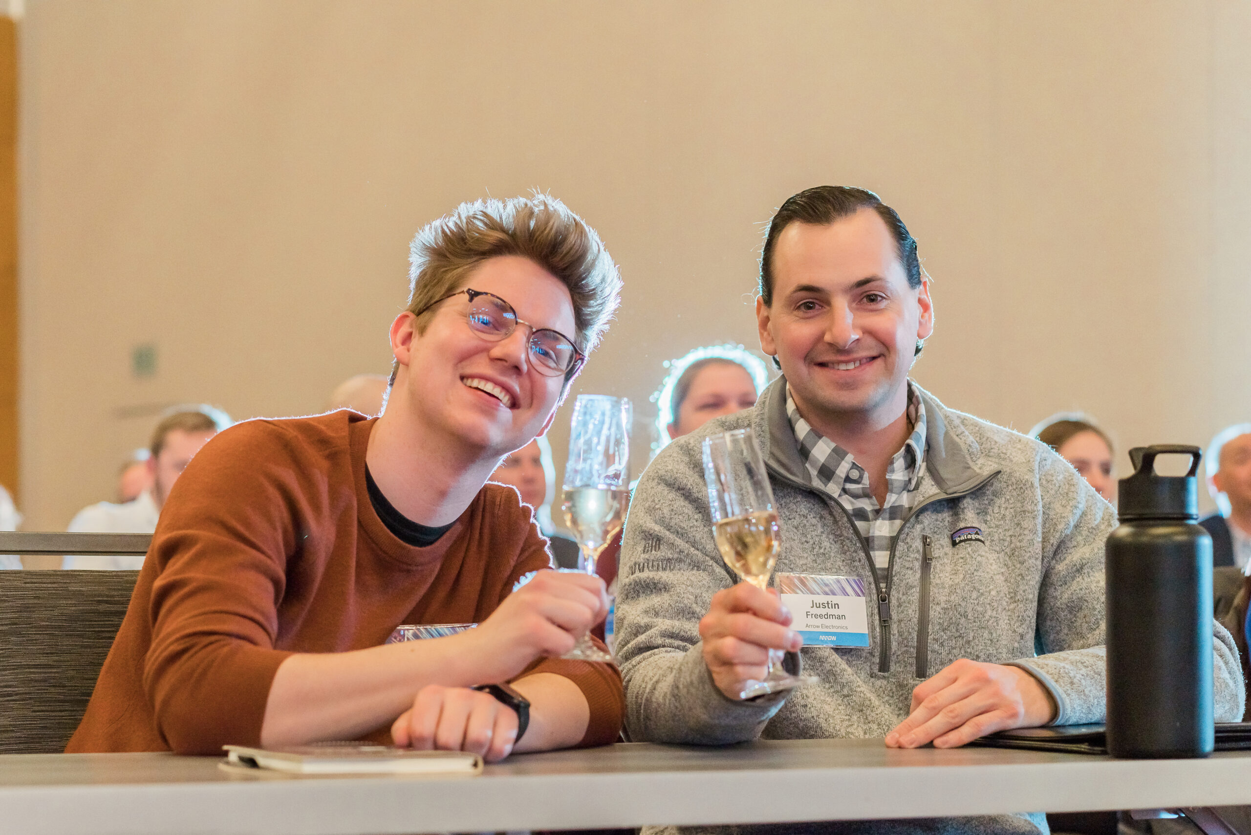 Conference attendees networking at Arrow Electronics event in Denver