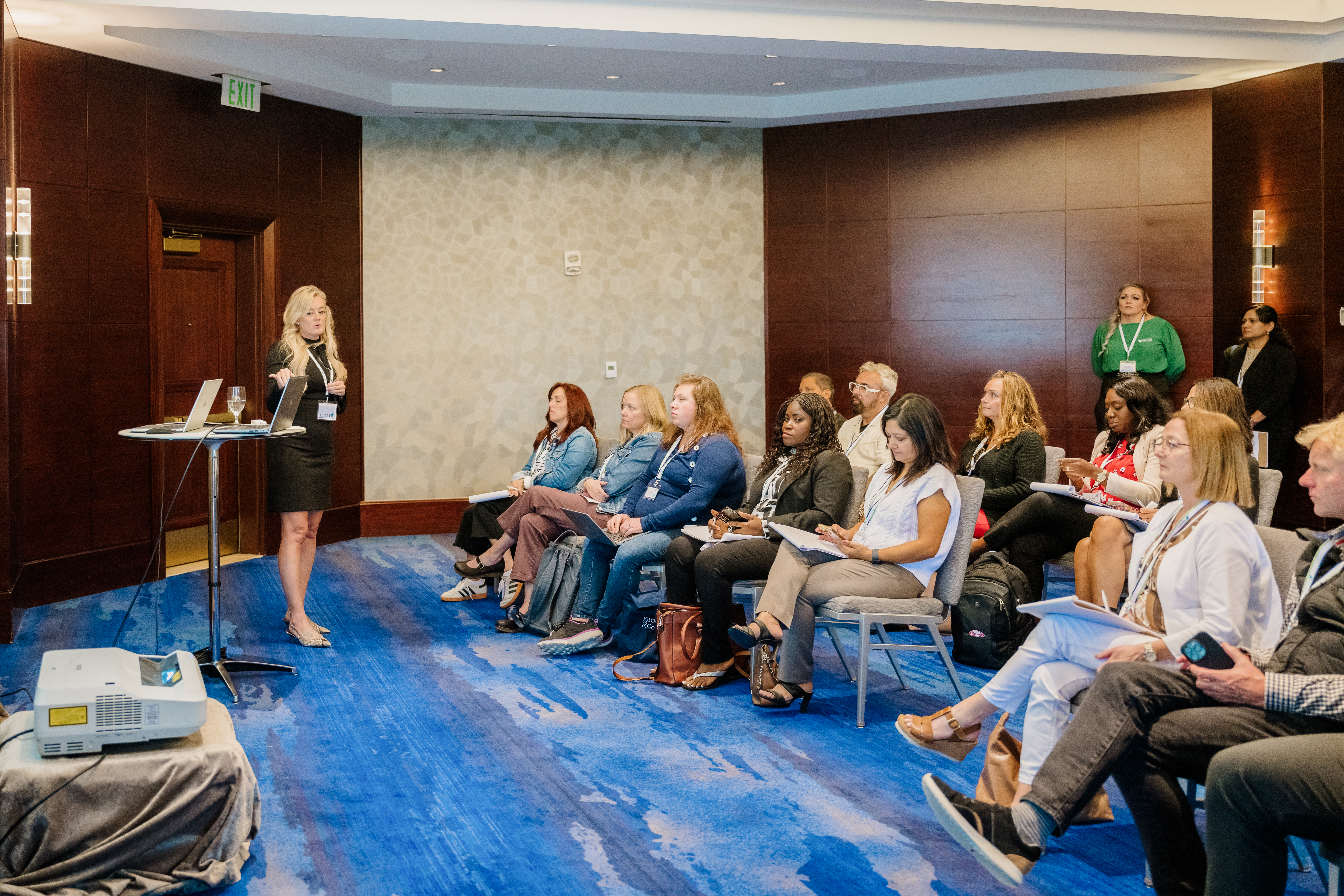 Conference networking reception photography by From the Hip Photo