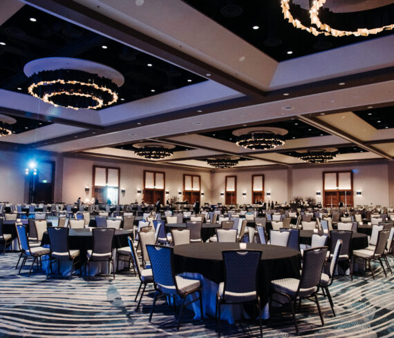 Gaylord Rockies ballroom setup for large-scale conference event in Denver