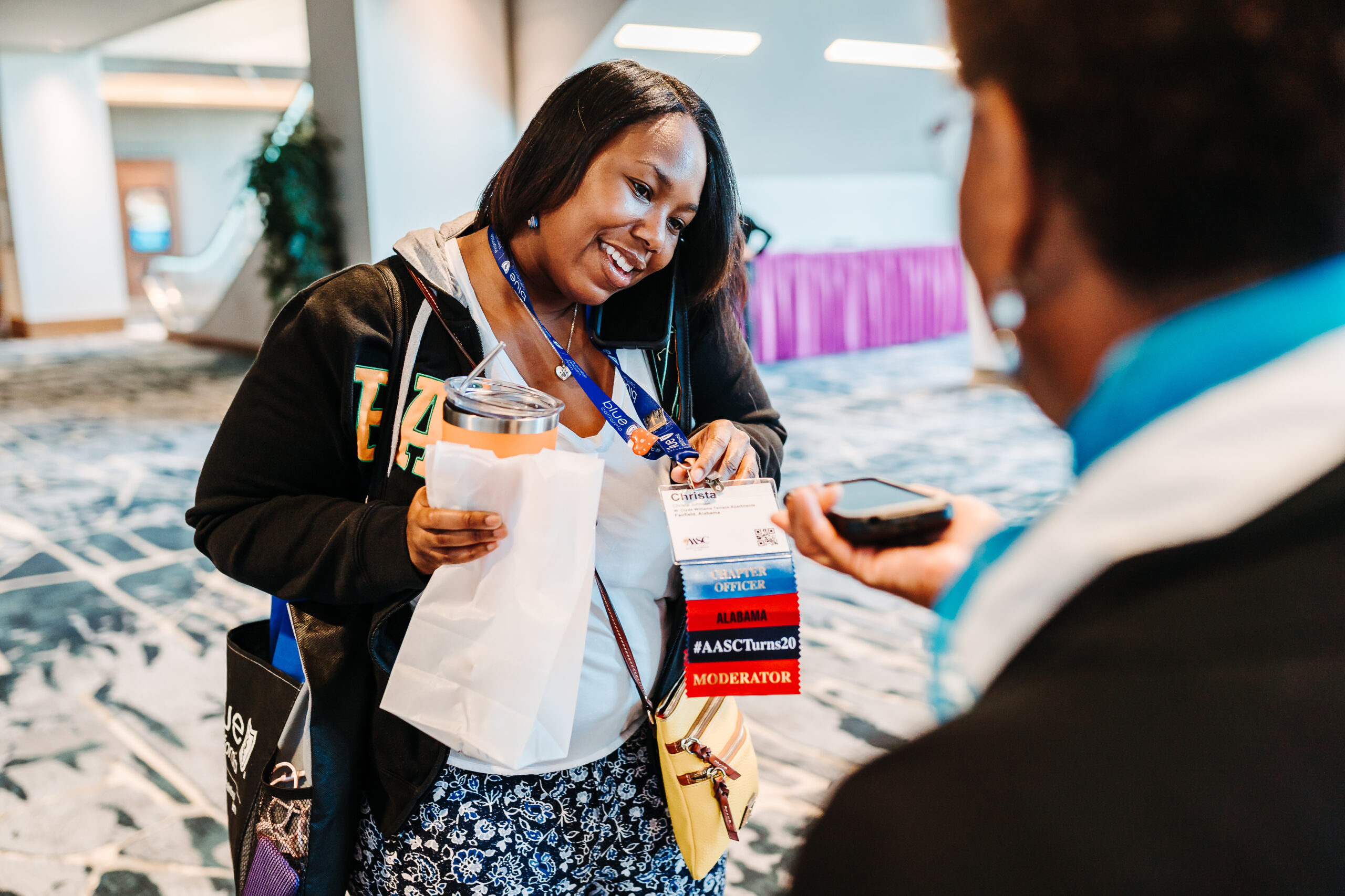 Colorado Convention Center conference badge at AASLD event